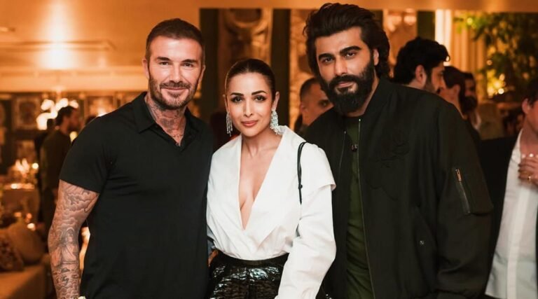 David Beckham Charms Bollywood A-Listers at Sonam Kapoor’s Glamorous Bash”